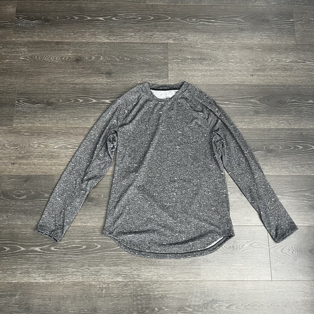Lululemon Fresh Form Long Sleeve Workout Training Shirt Small Marled Gray Vented - Picture 1 of 6